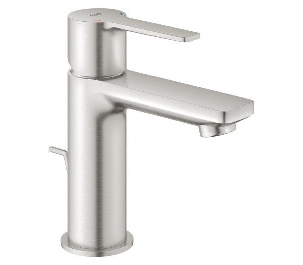 Смеситель для раковины GROHE Lineare с донным клапаном, суперсталь 