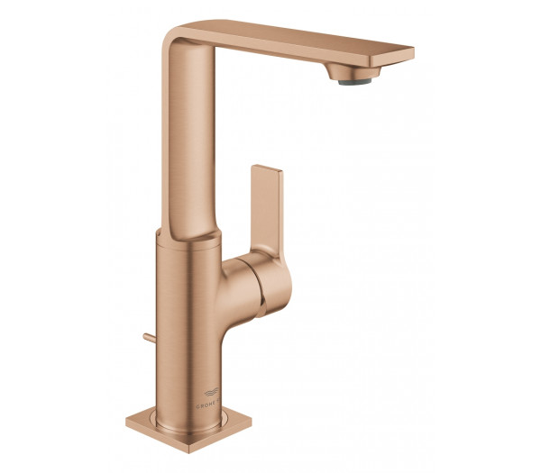 Смеситель для раковины GROHE Allure с донным клапаном, L-Size, теплый закат матовый 