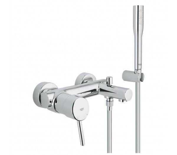 Смеситель для ванны GROHE Concetto с душевым гарнитуром, хром 