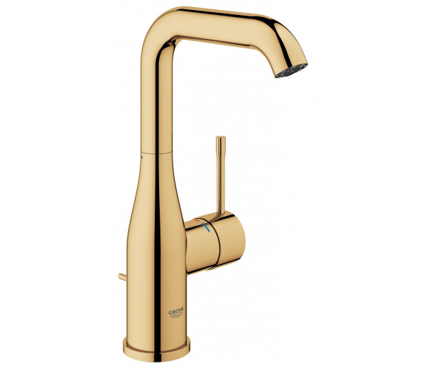 Смеситель для раковины GROHE Essence с донным клапаном, L-Size, холодный рассвет глянец 