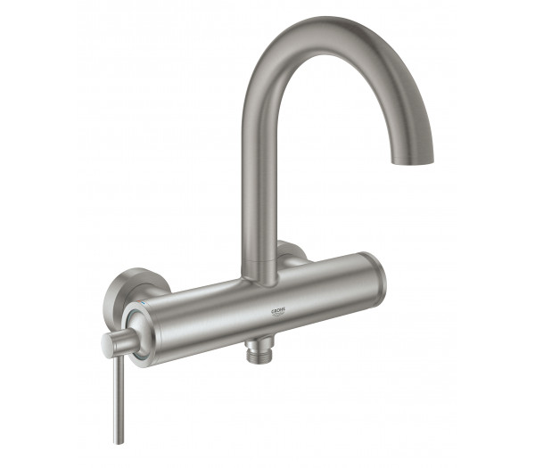 Смеситель для ванны GROHE Atrio внешнего монтажа, суперсталь 