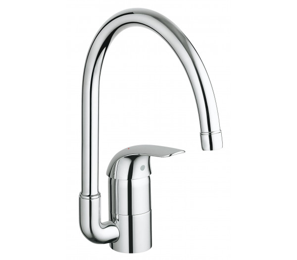 Смеситель для кухонной мойки GROHE Euroeco, хром 