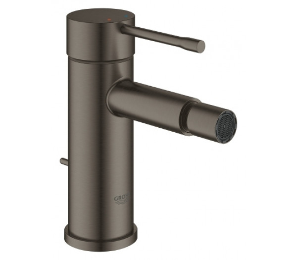 Смеситель для биде GROHE Essence с донным клапаном, темный графит матовый 
