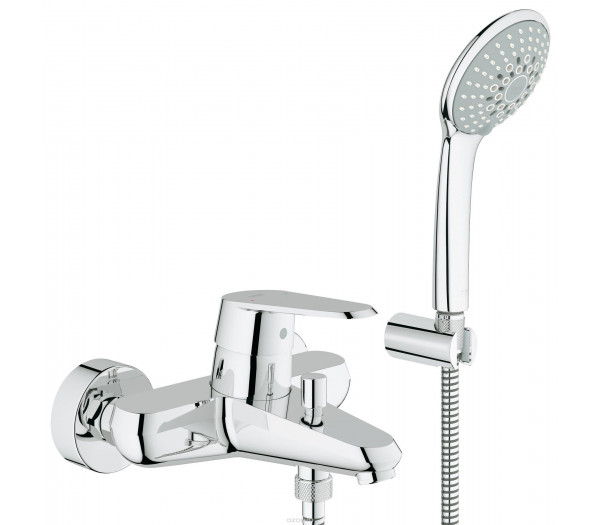 Смеситель для ванны GROHE Eurodisc Cosmopolitan с душевым гарнитуром, хром (33395002)