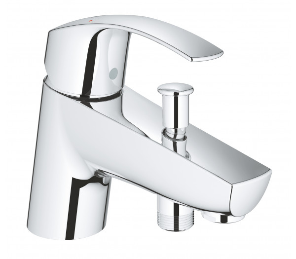 Смеситель для ванны GROHE Eurosmart на 1 отверстие, на край ванны, хром 