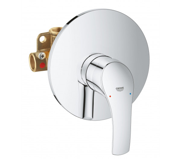 Смеситель для душа GROHE Eurosmart скрытого монтажа, в комплекте с монтажной частью, хром 
