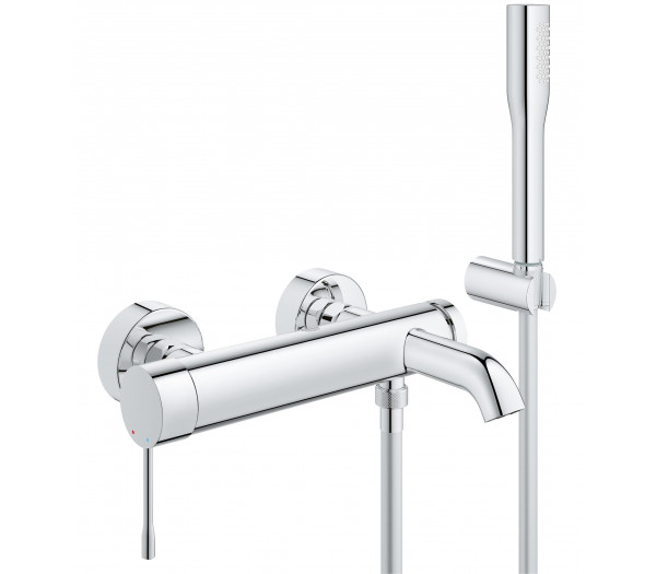 Смеситель для ванны GROHE Essence с душевым гарнитуром, хром 
