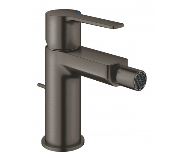 Смеситель для биде GROHE Lineare с донным клапаном, темный графит матовый 