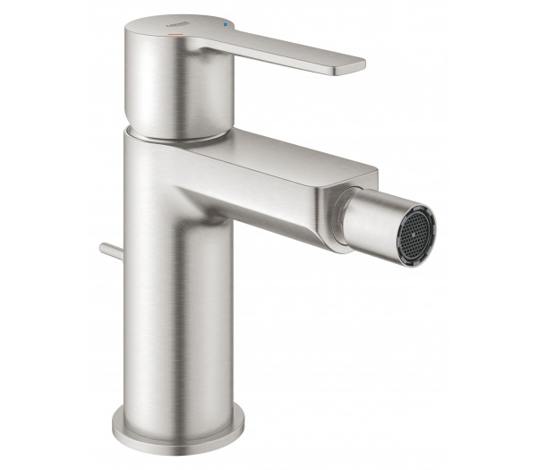 Смеситель для биде GROHE Lineare с донным клапаном, суперсталь 
