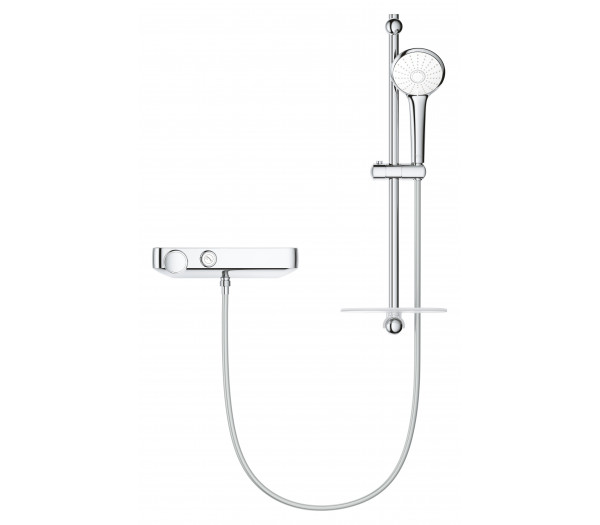 Термостат для душа GROHE Grohtherm SmartControl с душевым гарнитуром и штангой 60 см, хром 