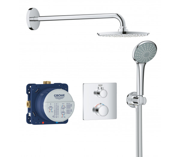 Набор для комплектации душа с Rainshower Cosmopolitan 210, GROHE Grohtherm, хром