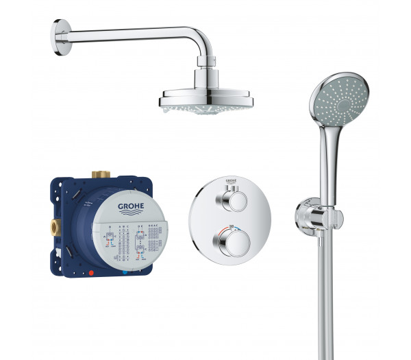 Набор для комплектации душа с Rainshower Cosmopolitan 160, GROHE Grohtherm Convent, хром
