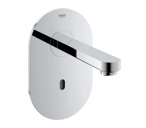 Внешняя часть крана для раковины GROHE Euroeco Cosmopolitan E инфракрасный настенный, без функции смешивания, питание от сети 230V, хром (36273000)