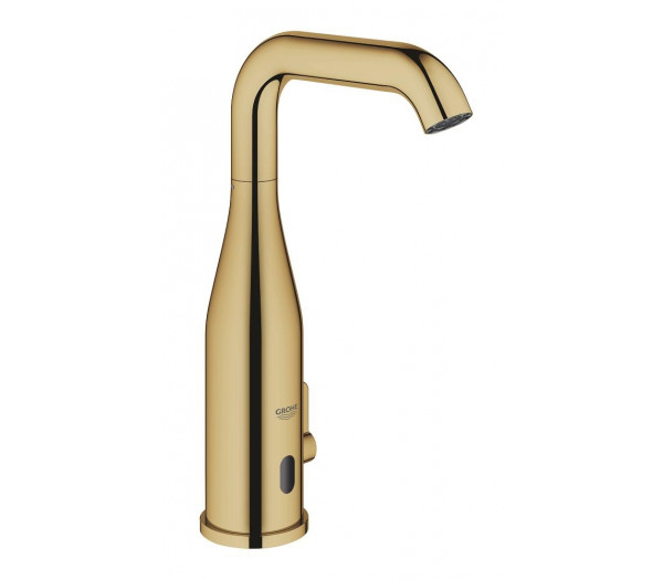 Смеситель для раковины GROHE Essence E инфракрасный, с регулировкой температуры, питание от батареи 6V, холодный рассвет глянец 