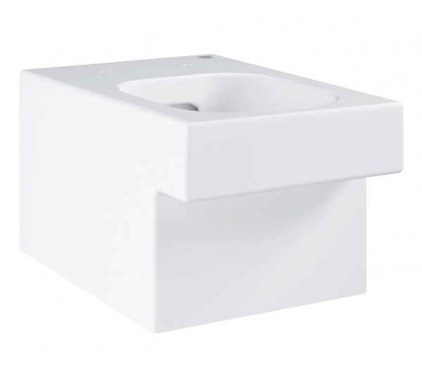 Унитаз подвесной, безободковый, GROHE Cube Ceramic, альпин-белый