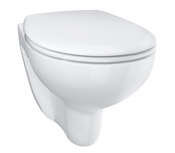 Унитаз подвесной с сиденьем для унитаза, GROHE Bau Ceramic, альпин-белый (39351000)
