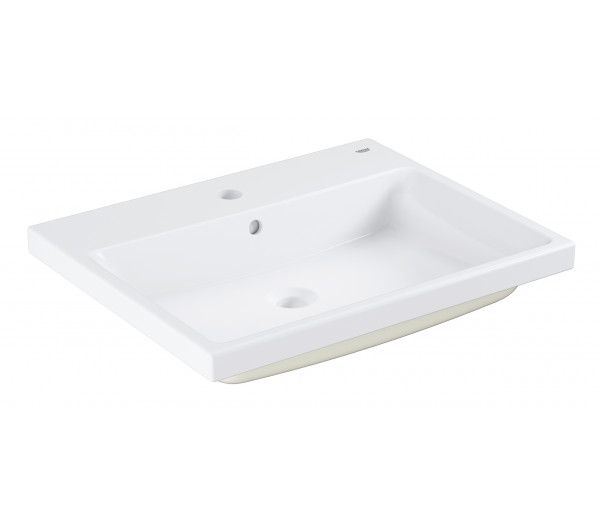 Раковина GROHE Cube Ceramic, полувстраиваемая 60 см, альпин-белый 