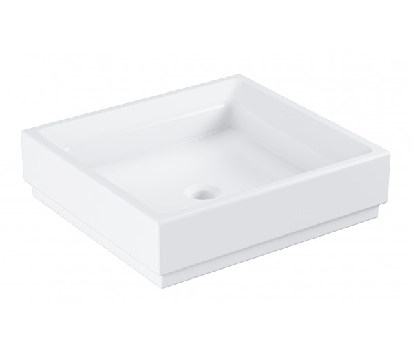 Раковина GROHE Cube Ceramic, свободностоящая, без перелива 50 см, альпин-белый 