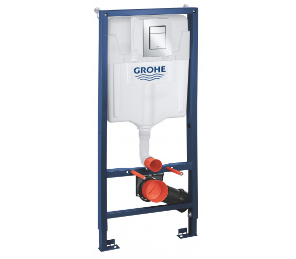 Система инсталляции для унитаза, GROHE Rapid SL, комплект 3 в 1, монтажная высота 1.13 м (39501000)