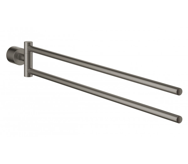Двойной держатель для полотенца GROHE Atrio New, темный графит матовый 