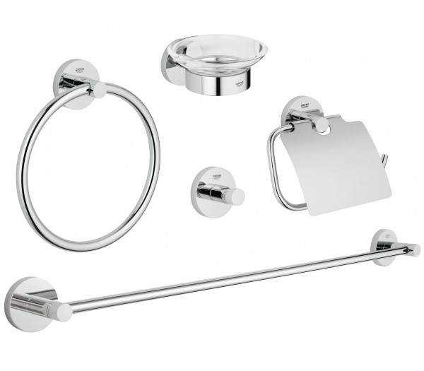 Набор аксессуаров 5 в 1, GROHE Essentials, хром