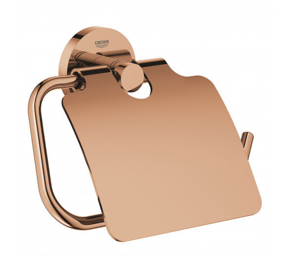Держатель для туалетной бумаги с крышкой GROHE Essentials, теплый закат глянец 
