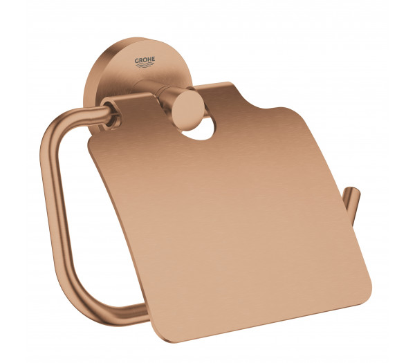 Держатель для туалетной бумаги с крышкой GROHE Essentials, теплый закат матовый 