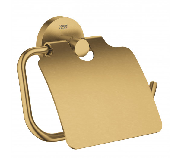 Держатель для туалетной бумаги с крышкой GROHE Essentials, холодный рассвет матовый 