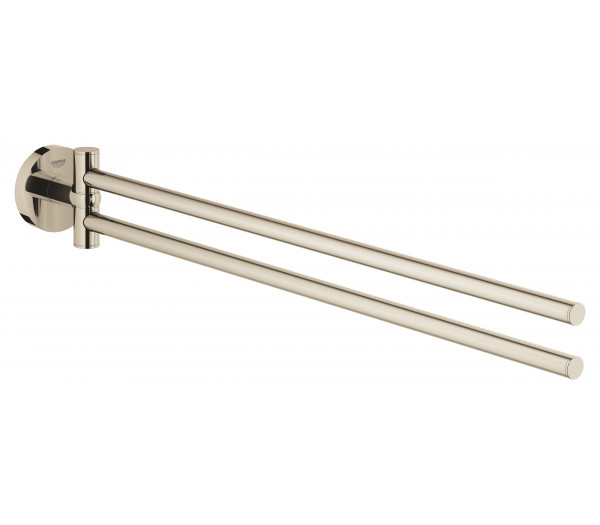 Двойной держатель для полотенца GROHE Essentials, никель глянец 
