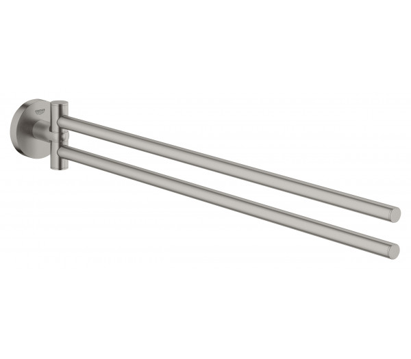 Двойной держатель GROHE для полотенца, суперсталь 
