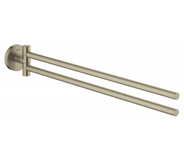 Двойной держатель для полотенца GROHE Essentials, никель матовый 