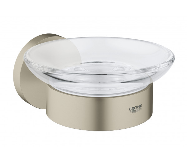 Мыльница с держателем GROHE Essentials, никель матовый 