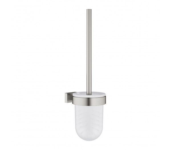 Туалетный "ёршик" в комплекте GROHE Essentials Cube, суперсталь 