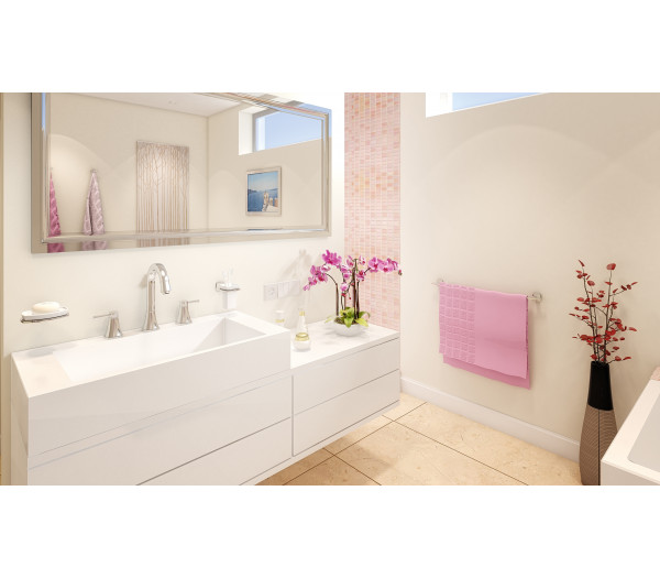 Стакан для зубных щеток Керамический, с держателем GROHE Grandera, хром 