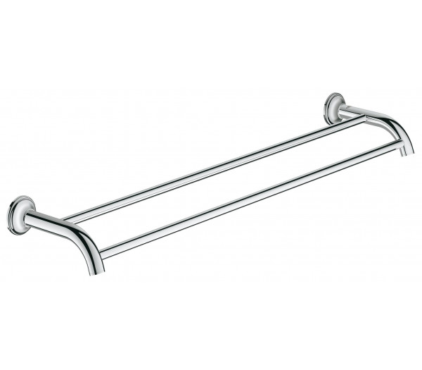 Двойной держатель для полотенца GROHE Essentials Authentic, хром 