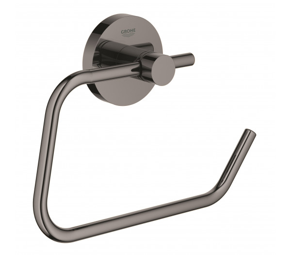 Держатель для туалетной бумаги без крышки GROHE Essentials, тёмный графит глянец (40689A01)