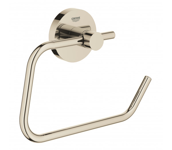 Держатель для туалетной бумаги без крышки GROHE Essentials, никель глянец 