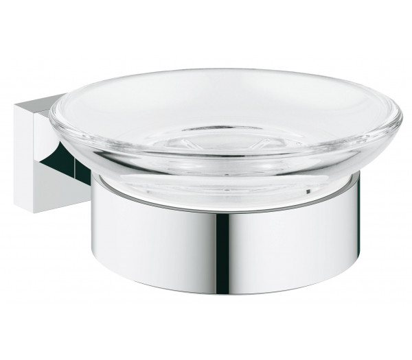 Мыльница с держателем GROHE Essentials Cube, хром 
