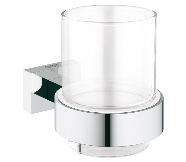 Стакан с держателем, GROHE Essentials Cube, хром
