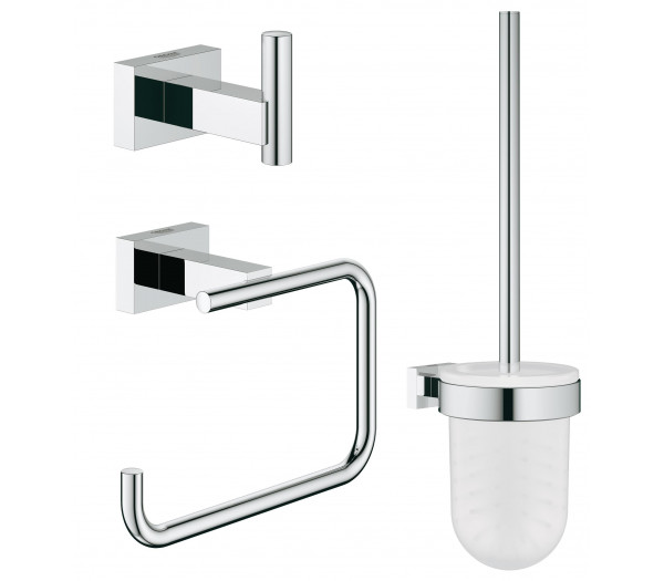 Набор аксессуаров 3 в 1, GROHE Essentials Cube, хром