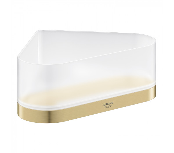 Полочка для душа GROHE Selection, угловая с держателем, холодный рассвет матовый 