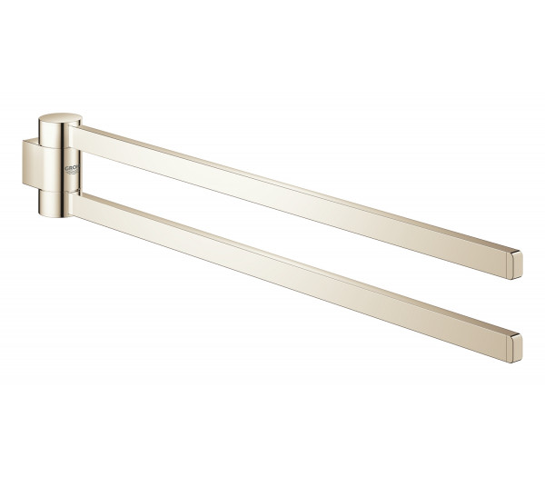 Держатель для полотенца GROHE Selection, двойной, поворотный, никель глянец 