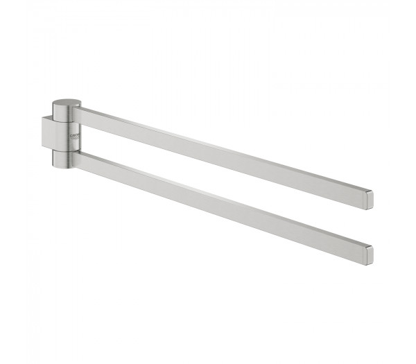 Держатель для полотенца GROHE Selection, двойной, поворотный, суперсталь 