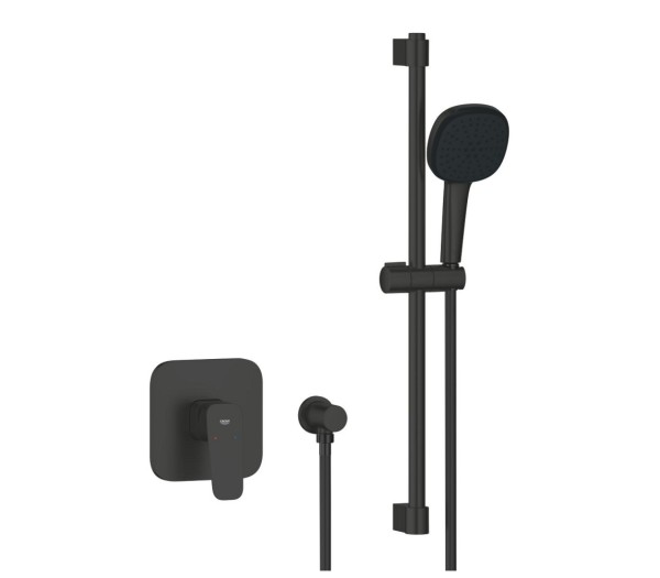 Душевая система GROHE Cubeo со смесителем для душа, черный матовый