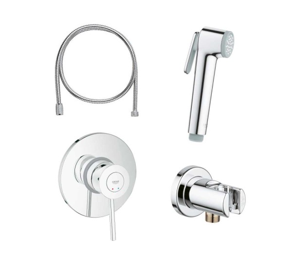 Набор для гигиенического душа GROHE BauClassic, хром
