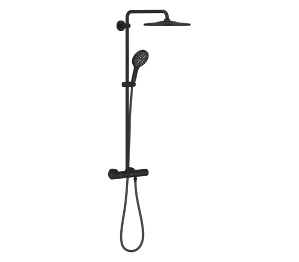 Душевая система GROHE Rainshower SmartActive 310 с термостатом для душа, фантомный черный (22119KF0)