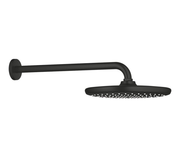 Верхний душ GROHE Tempesta 250, 9,5 л/мин, 1 режим, 380 мм, черный матовый (266682430)
