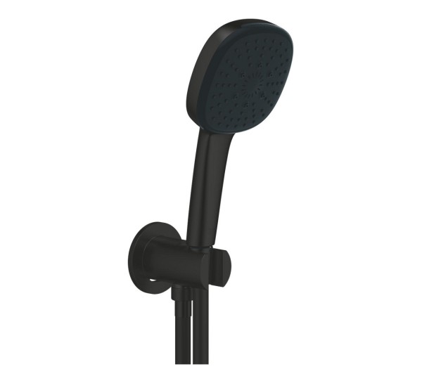 Душевой набор GROHE Tempesta Cube 110, 3 режима, 1500 мм, 7,4 л/мин, черный матовый