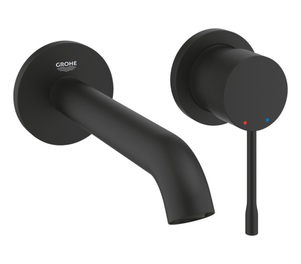 Внешняя часть смесителя для раковины GROHE Essence скрытого монтажа, на 2 отверстия, M-Size, фантомный черный