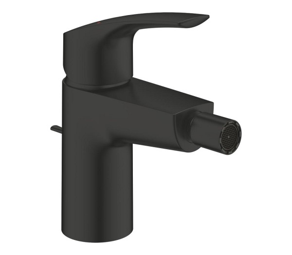 Смеситель для биде GROHE Eurosmart с донным клапаном, S-size, черный матовый